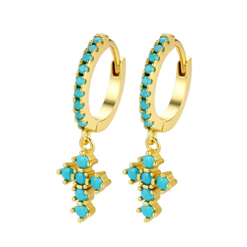 Kroko Turquoise Earring