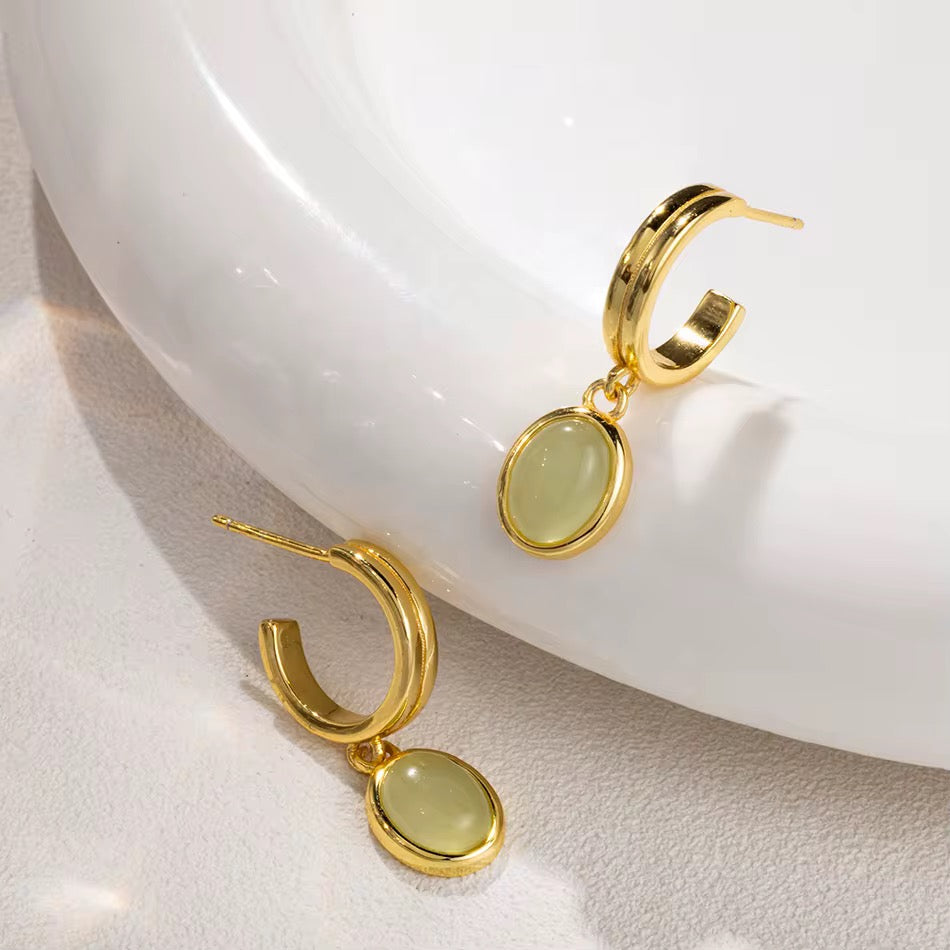 Maya Jade Earring