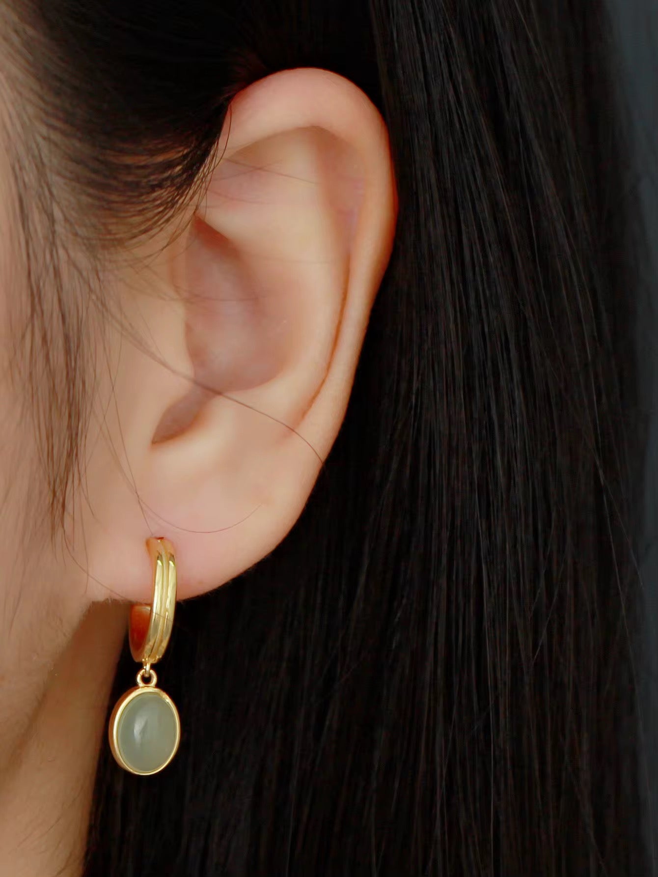 Maya Jade Earring