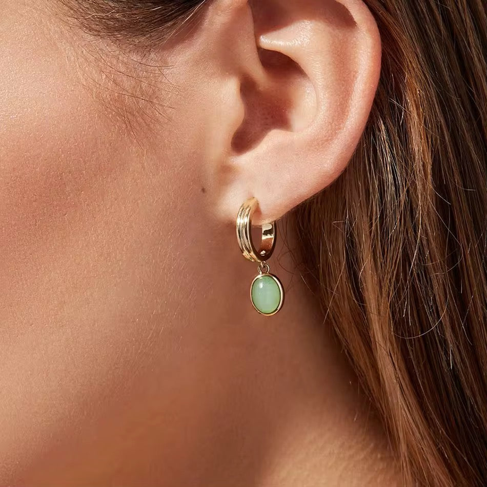Maya Jade Earring