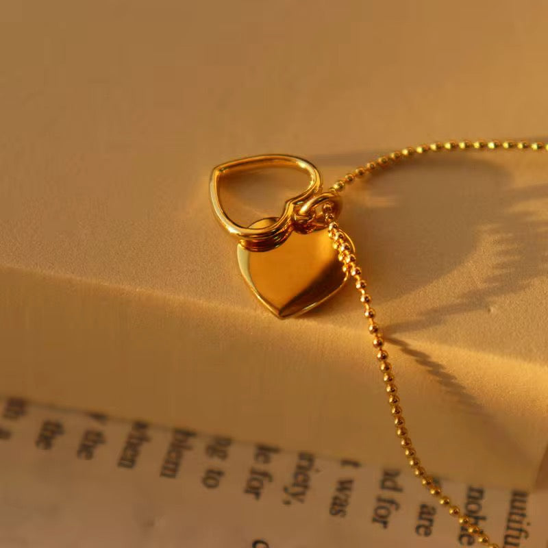 Tag Heart Necklace