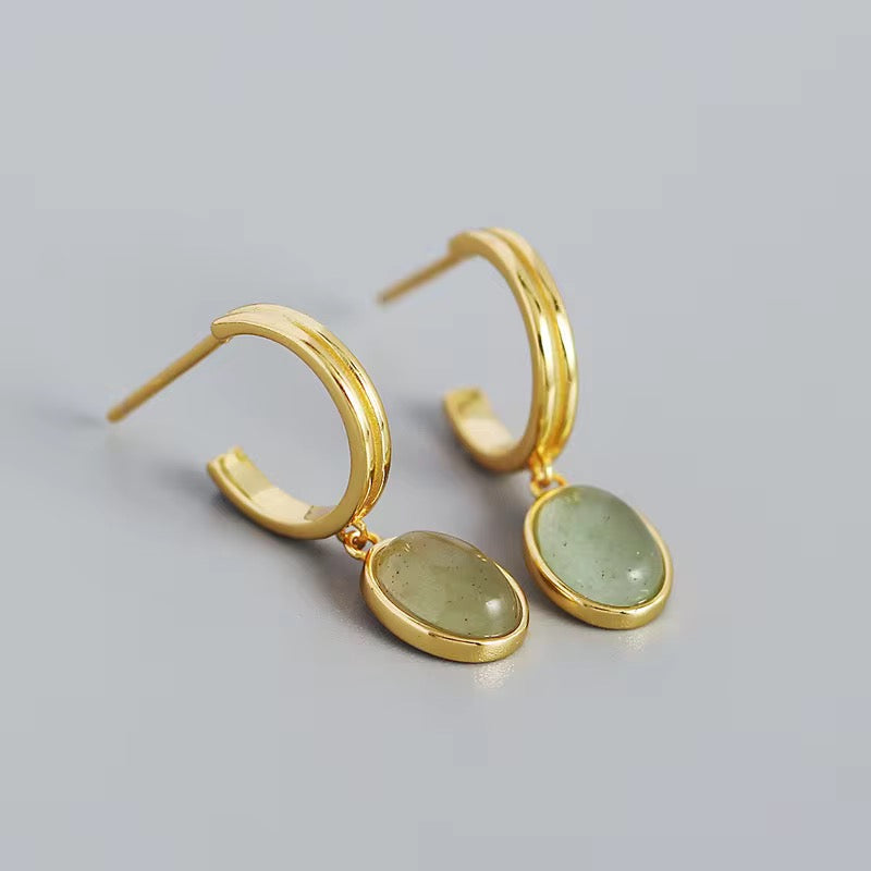 Maya Jade Earring