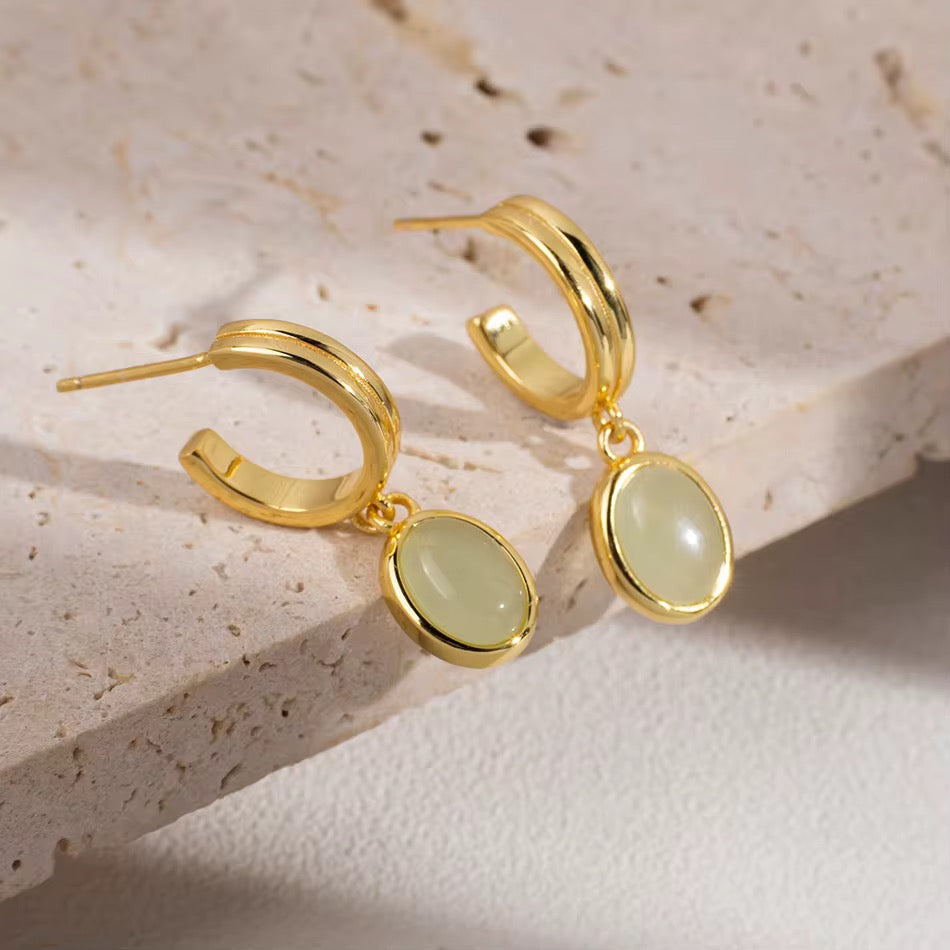 Maya Jade Earring