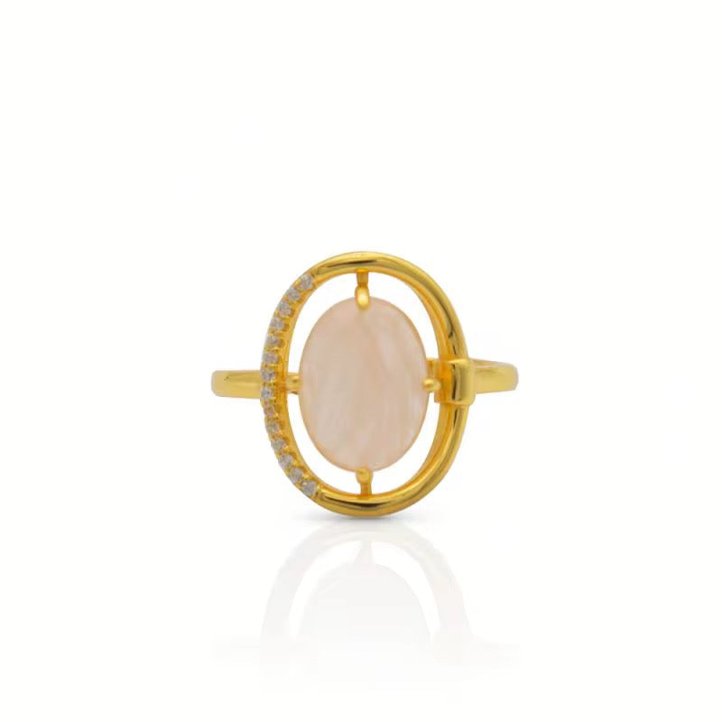 Celeste Quartz Ring
