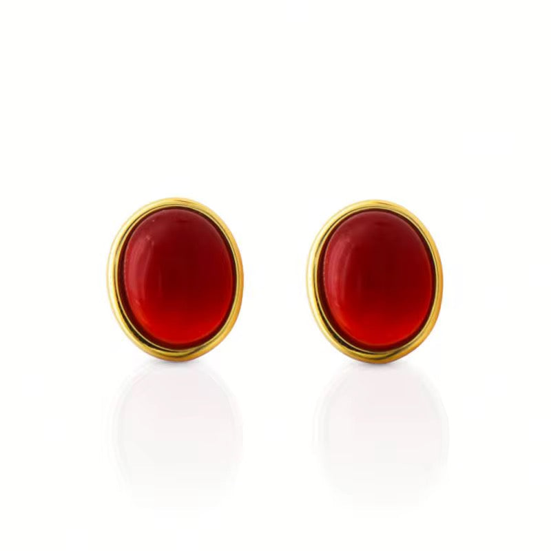 Rubina Agate Earstud