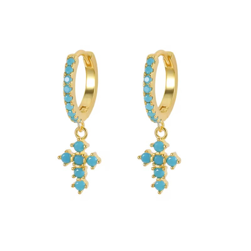 Kroko Turquoise Earring