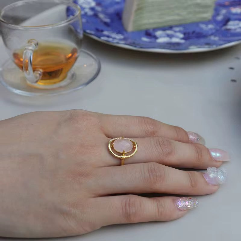 Celeste Quartz Ring