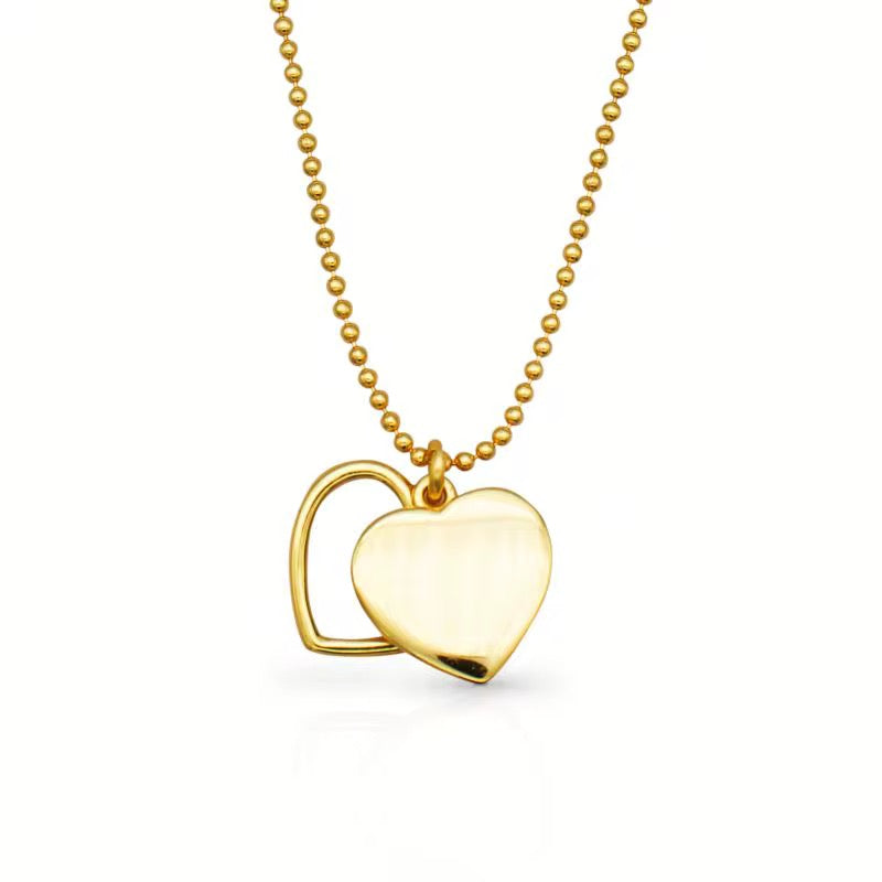 Tag Heart Necklace