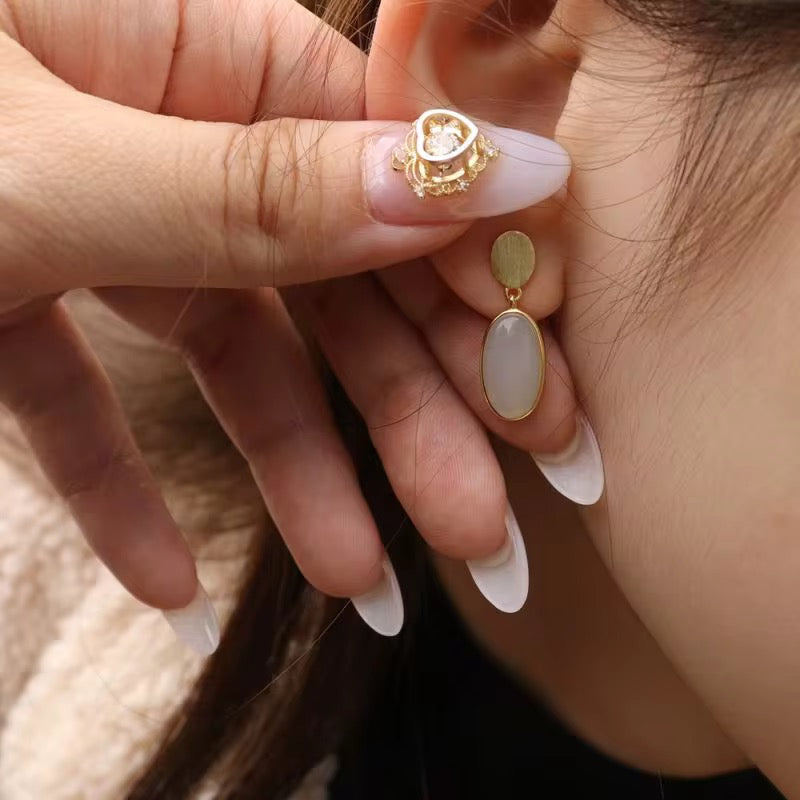 River Jade Earring