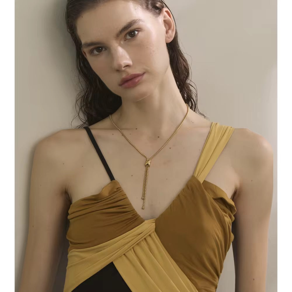 Velvette Lariat Necklace
