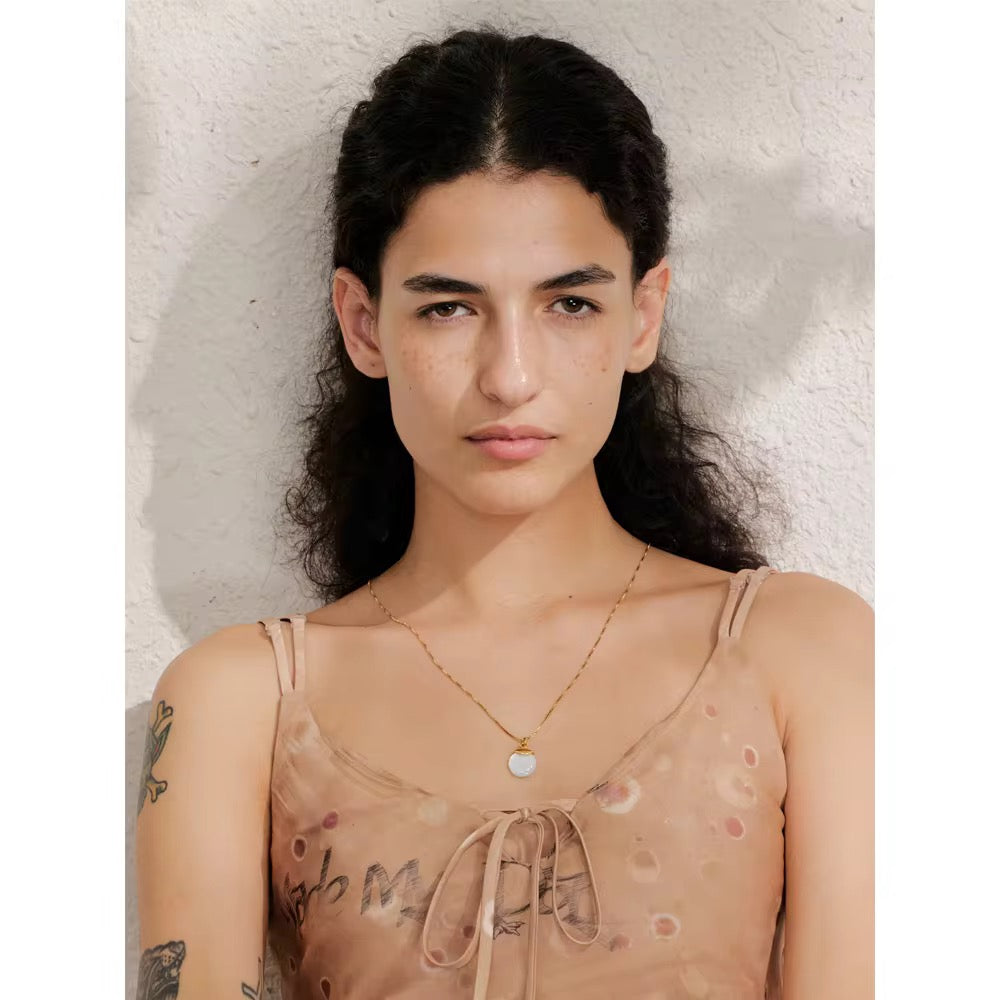 Lunaria Shell Necklace