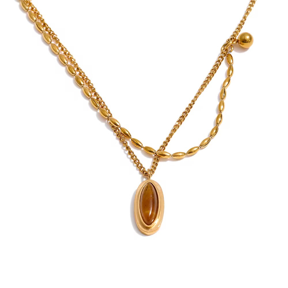 Mule TigersEye Necklace